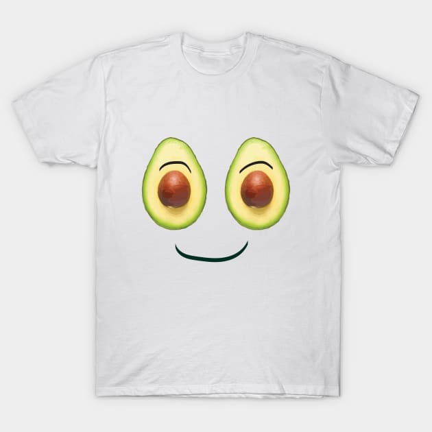 Avocado happy face T-Shirt by DARNA